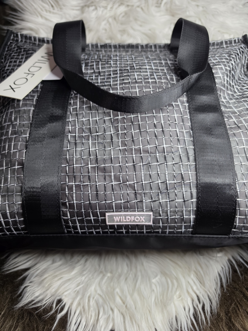 XL Wildfox Black Mesh Tote Bag